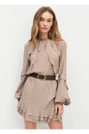 Suede Jean Belt Chocolate