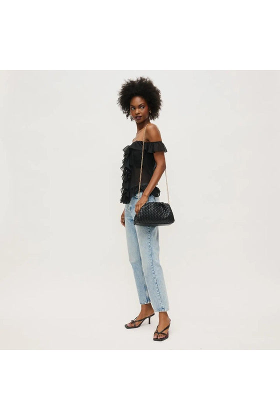Tate Woven Clutch